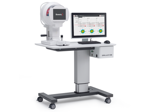 The GALILEI G6 ColorZ - The All-in-one diagnostic device integrating Optical Biometry with Dual Scheimpflug Tomography and Placido Topography.