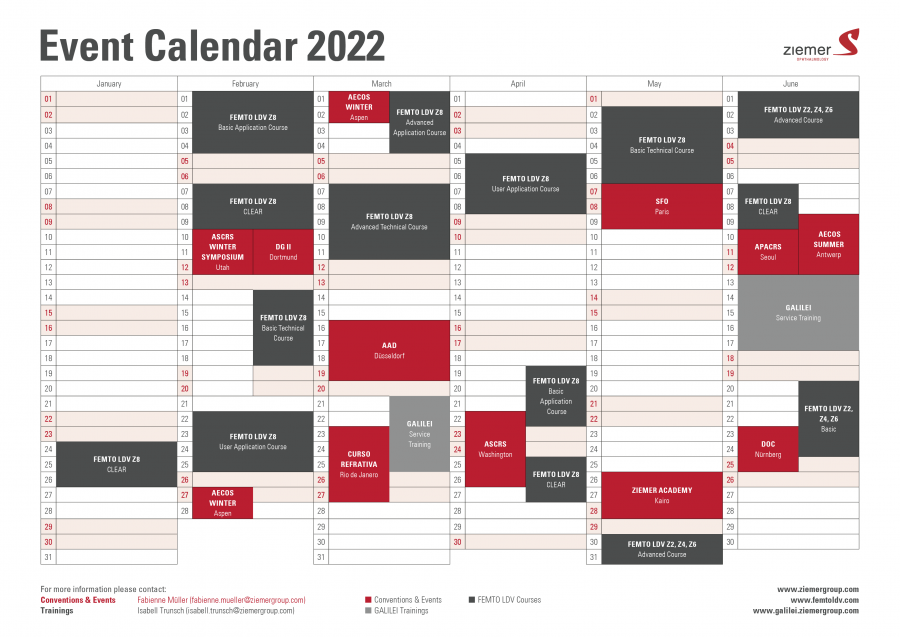 New interactive Event Calendar available