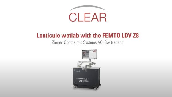 In this video, Dr. Caroline Hugounenq, PhD, our Director of Laser and Application Engineering, presents the new minimally invasive Lenticule procedure «CLEAR» on FEMTO LDV Z8. This is a completely new and proprietary Lenticule Application for advanced refractive correction. 