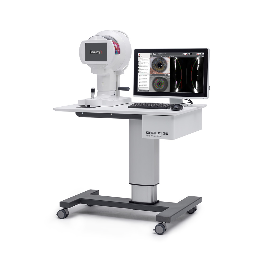 GALILEI G6 ColorZ. The Versatile all-in-one diagnostic device integrating Optical Biometry with Dual Scheimpflug Tomography and Placido Topography.